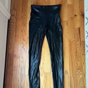 Spanx Black Leather Leggings